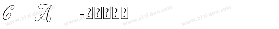 Ciao Adios字体转换